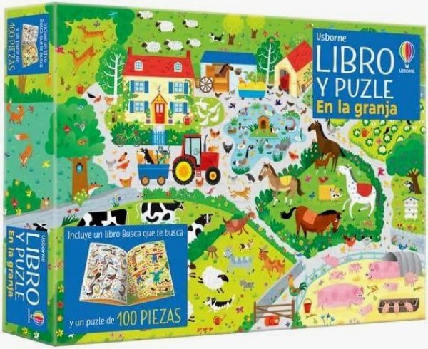 Libro y Puzle - En La Granja