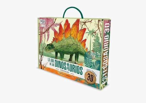 La Era De Los Dinosaurios Estegosaurio Libro + Maquets 3d