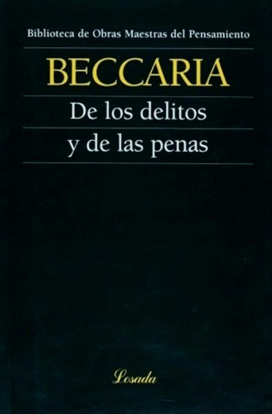 De Los Delitos y De Las Penas