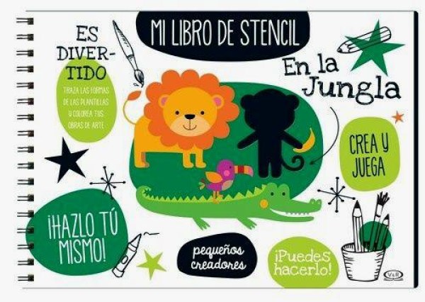 Mi Libro De Stencil - En La Jungla